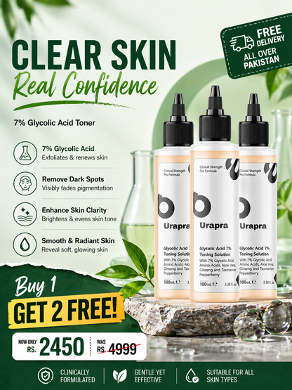 Glycolic Acid 7% Toning Solution Buy 1 Get 2 Free