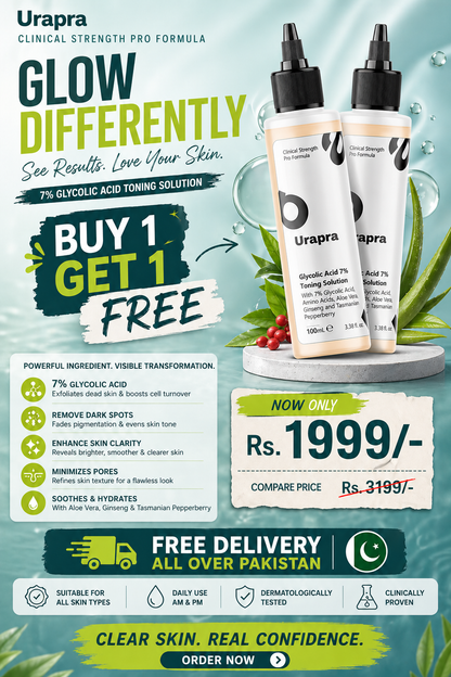 Glycolic Acid 7% Toning Solution Buy 1 Get 1 Free